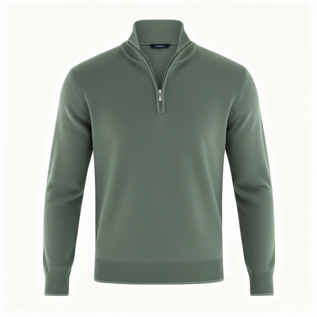Eleganter Merino Komfort Pullover Damen Reißverschluss Moderne Strickware | Drune