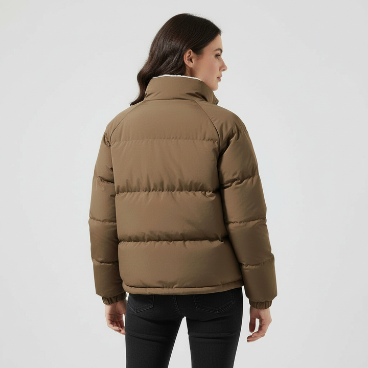Warm Fleecegefüttert Leicht Pufferjacke Damen | Drune