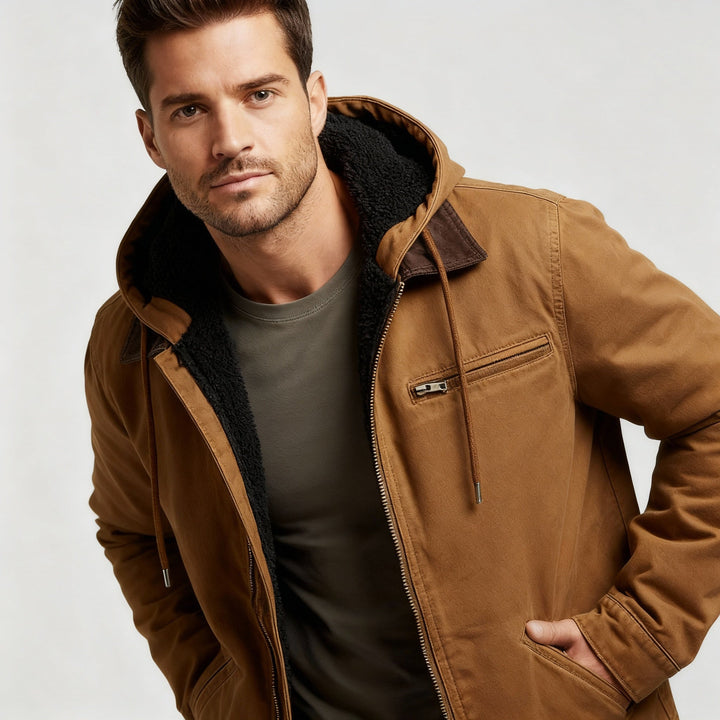 Funktionale Wasserdichte Outdoor Winterparka Jacke Mit Kapuze Polyester | Drune