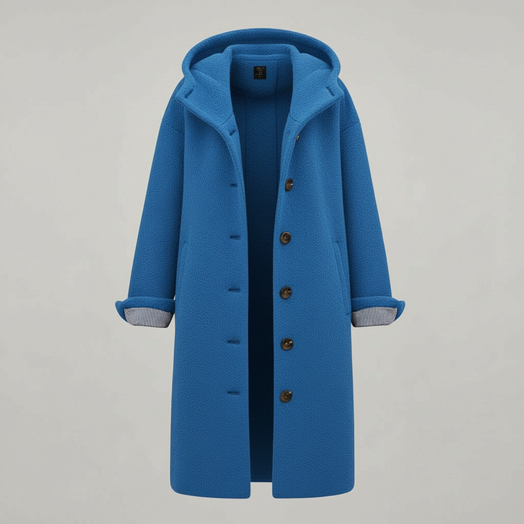 Eleganter Wintermantel Damen Komfort Langer Mantel Fleece | Drune