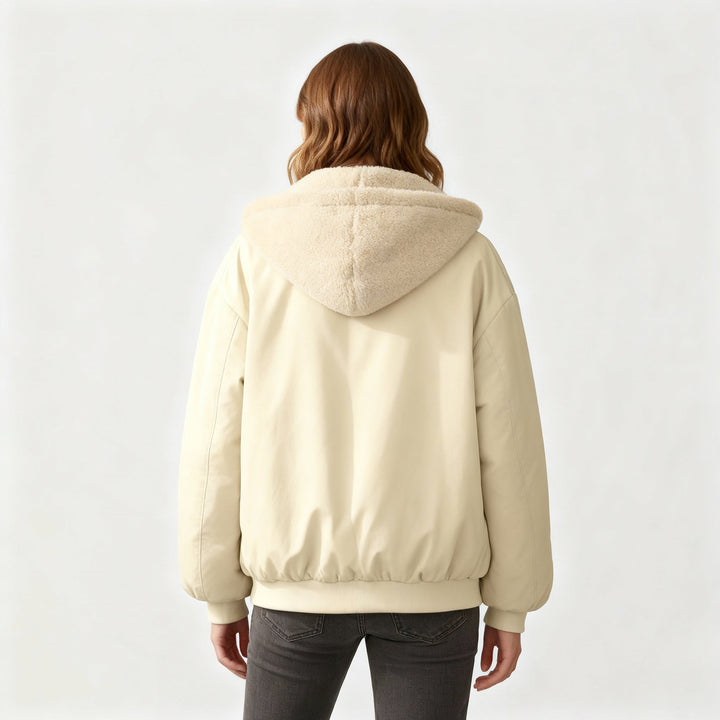 Bequeme Oversized Winterjacke Damen Komfort Warm Fleecelook | Heidi-Mode