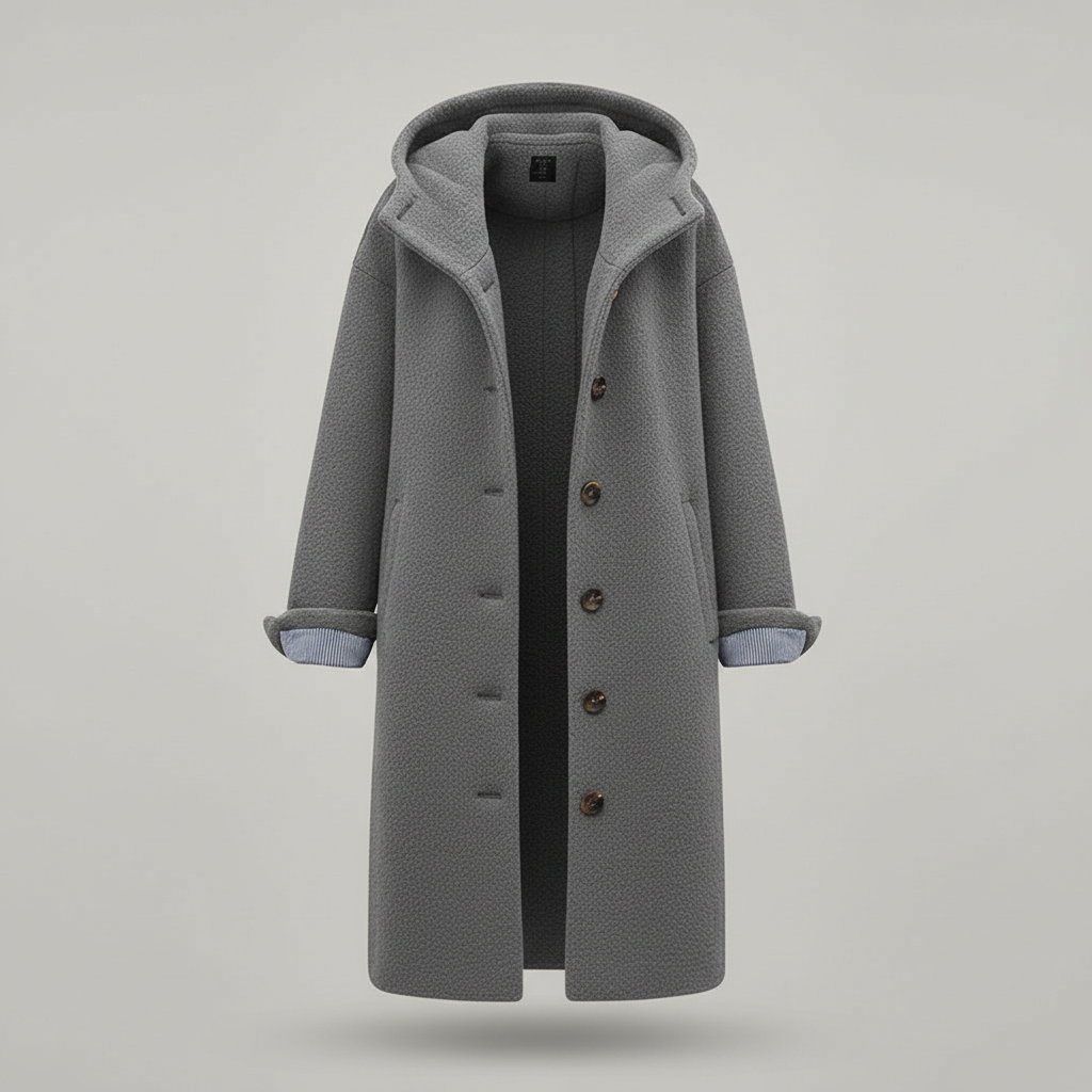 Eleganter Wintermantel Damen Komfort Langer Mantel Fleece | Drune