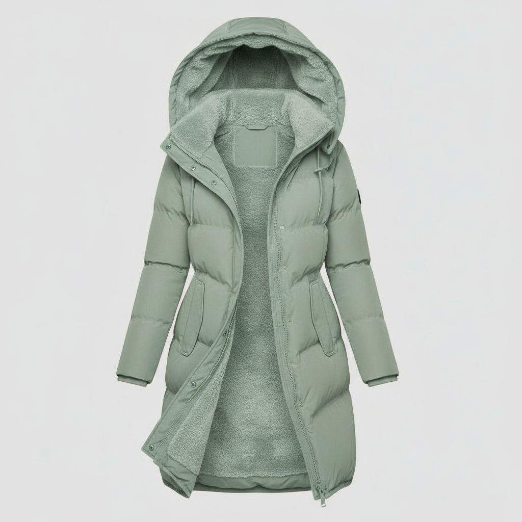 Luxuriöse Isolierte Jacke Damen Komfort Warme Jacke Baumwolle | Heidi-Mode