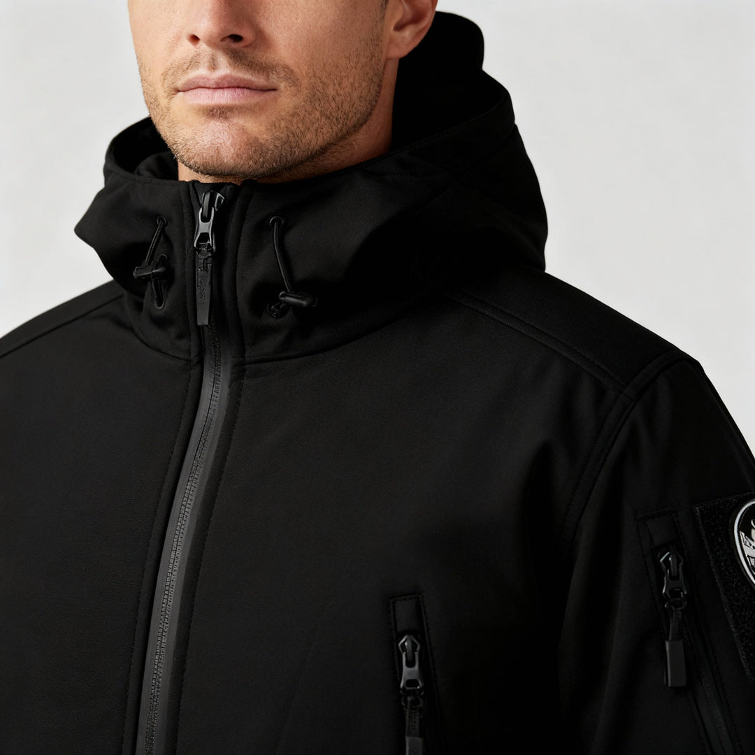 Drune Herren Outdoor-Set mit Kapuzenjacke und Cargohose