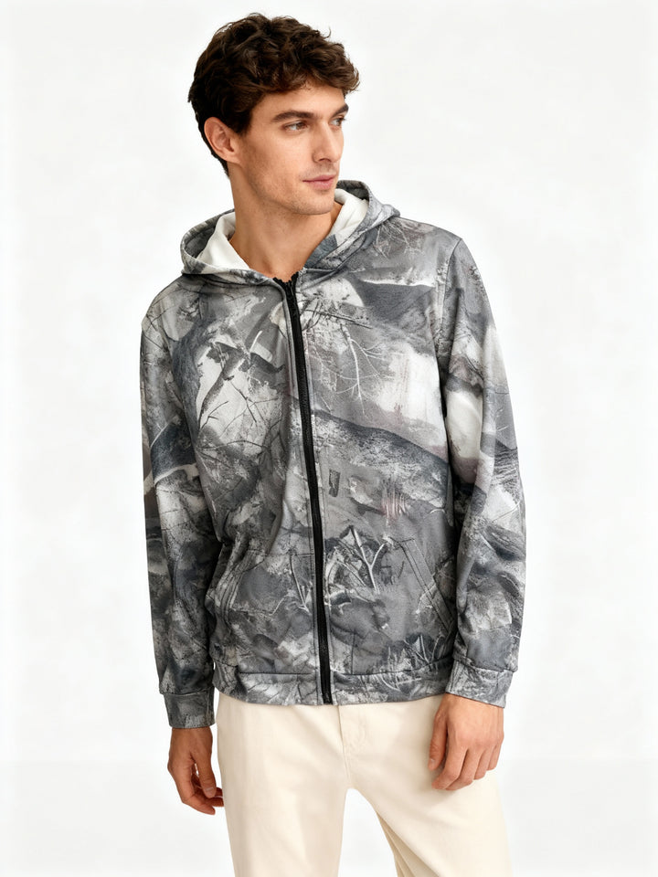 Drune | Camo Kapuzenpulli Übergröße Komfort Und Stylischer Camo Look