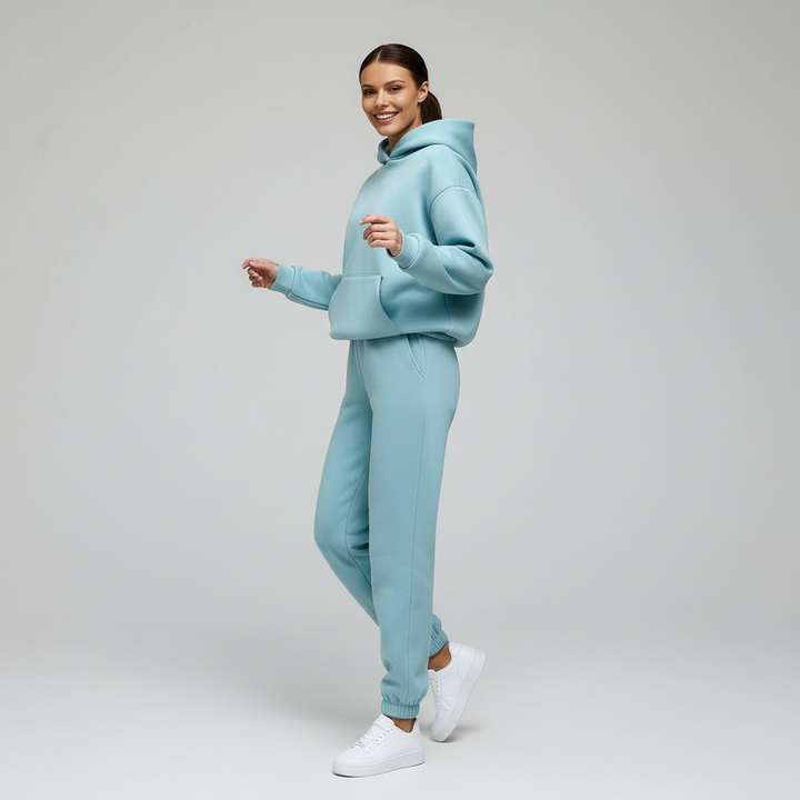 Weiches Warmes Freizeit Jogging Set