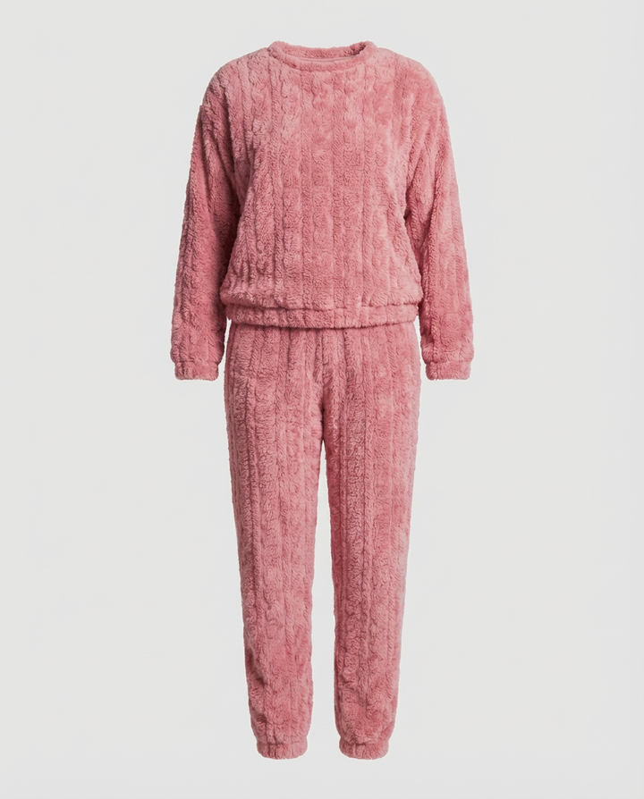 Kuscheliges Damen Fleece-Pyjama-Set | Drune