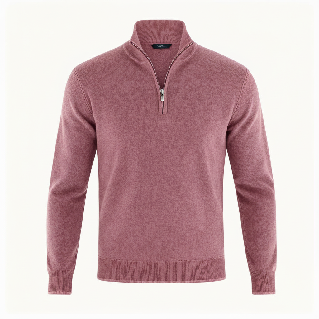Eleganter Merino Komfort Pullover Damen Reißverschluss Moderne Strickware | Drune
