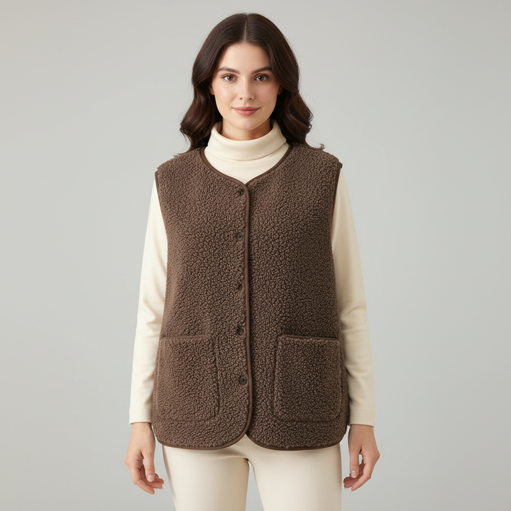 Winter Warme Elegante Fleece Weste Damen | Drune