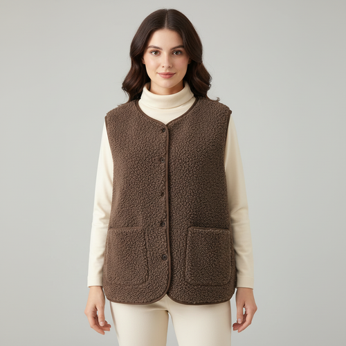 Winter Warme Elegante Fleece Weste Damen | Drune
