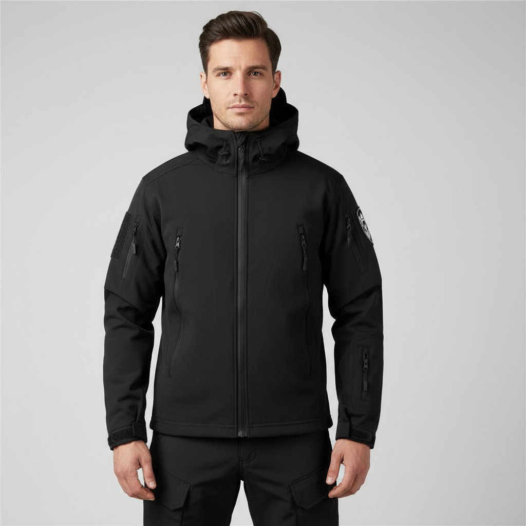 Drune Herren Outdoor-Set mit Kapuzenjacke und Cargohose