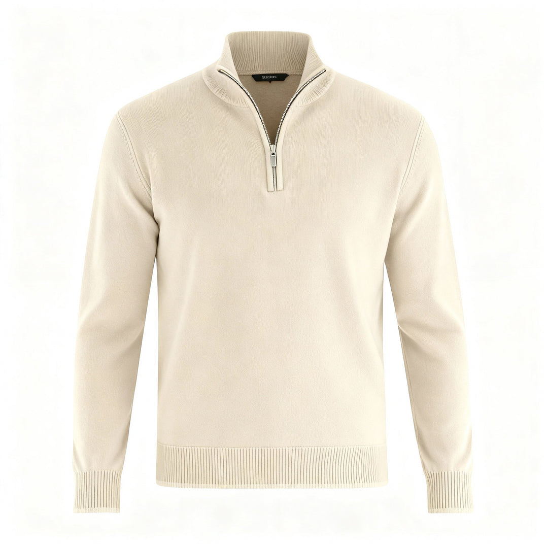Eleganter Merino Komfort Pullover Damen Reißverschluss Moderne Strickware | Drune