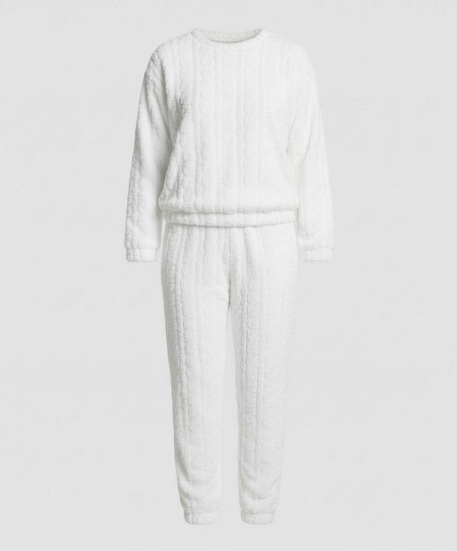 Kuscheliges Damen Fleece-Pyjama-Set | Drune