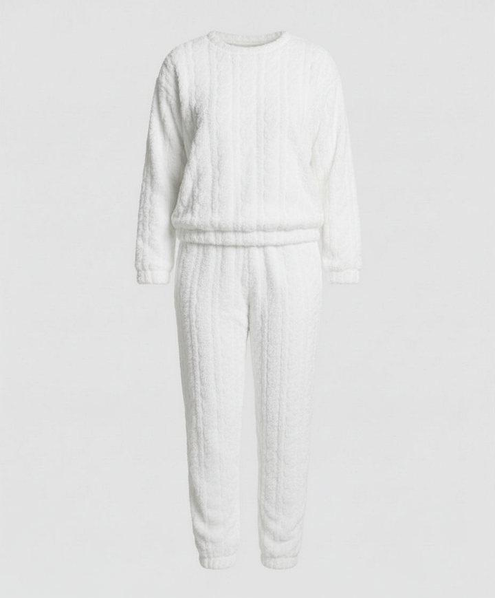 Kuscheliges Damen Fleece-Pyjama-Set | Drune