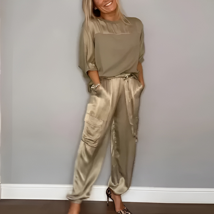 Drune | Elegantes Damen Set Hose und Shirt