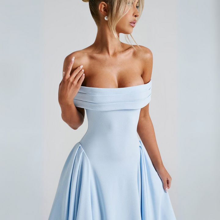 Drune | Midi-Kleid Elegant Blau