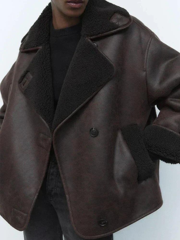 Drune | Vintage Lederjacke für Damen
