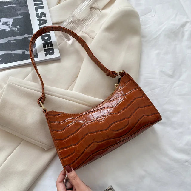 Drune – Damen-Umhängetasche im Retro-Stil aus Leder