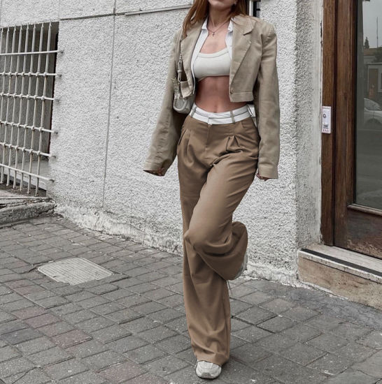 Drune | Mode Hohe Taille Gerade Hose