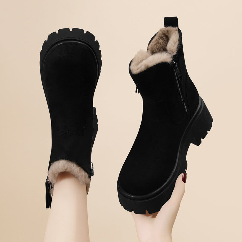 Drune | Kunstpelzgefütterte Stiefeletten für Damen – Stylisch & Warm