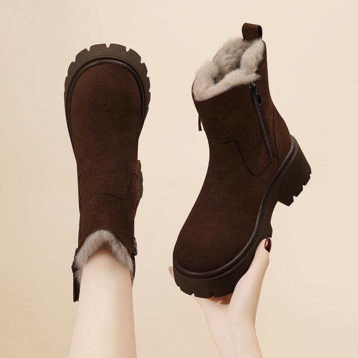 Drune | Kunstpelzgefütterte Stiefeletten für Damen – Stylisch & Warm