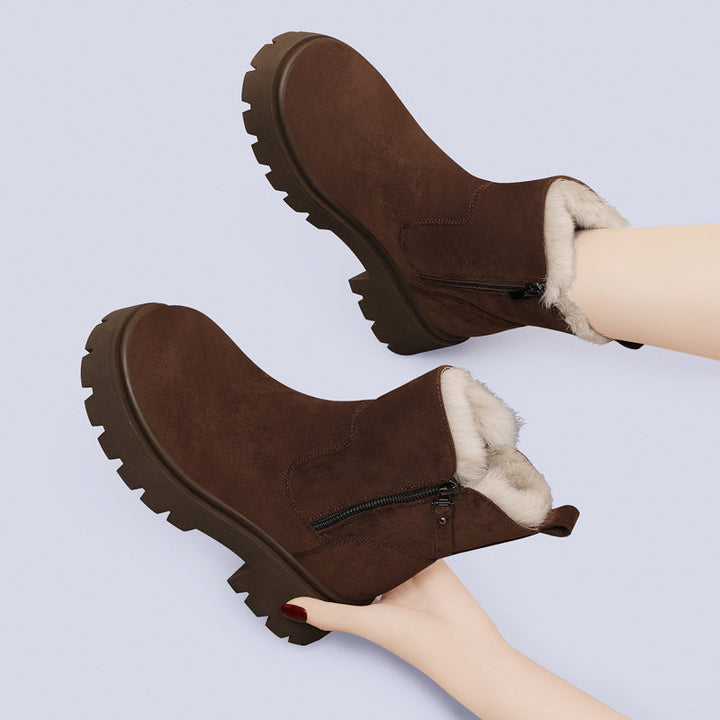 Drune | Kunstpelzgefütterte Stiefeletten für Damen – Stylisch & Warm