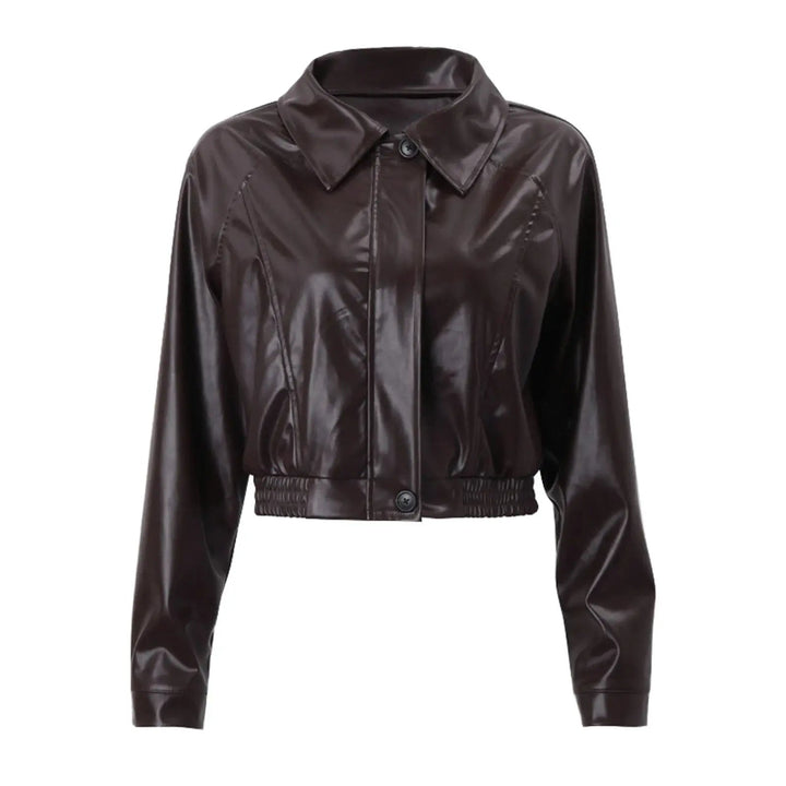 Drune | Übergroße Kunstlederjacke