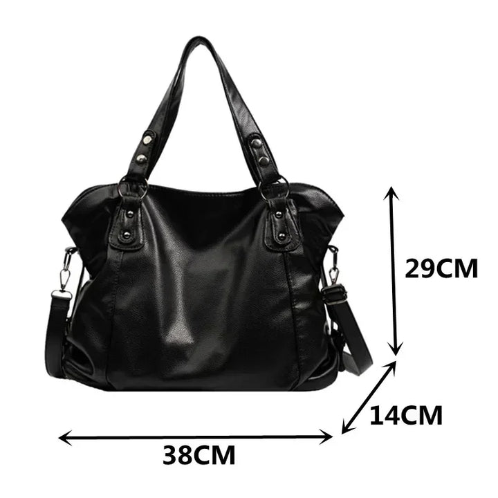 Drune – Hobo-Schultertasche aus Leder für Damen