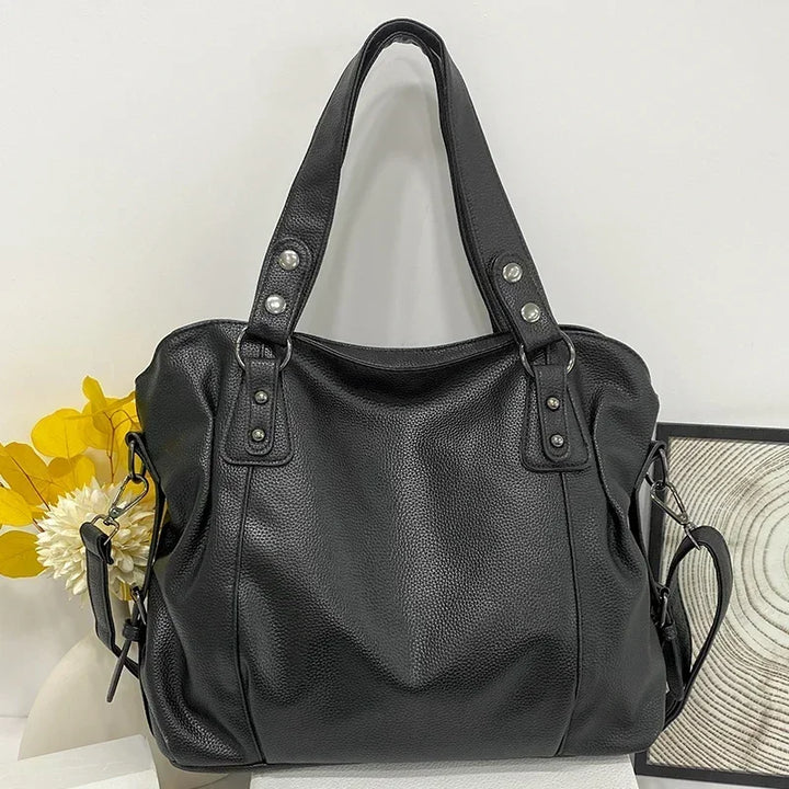 Drune – Hobo-Schultertasche aus Leder für Damen