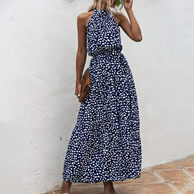 Drune | Strapless Maxikleid mit Blumenmuster