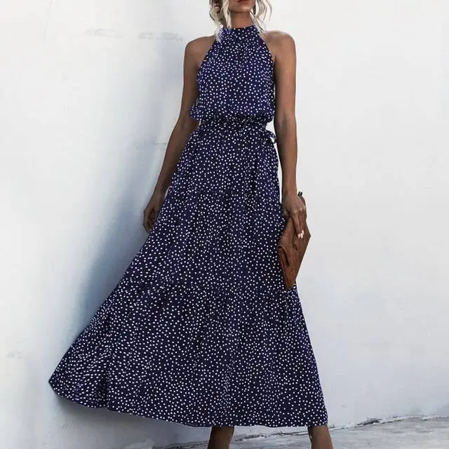 Drune | Strapless Maxikleid mit Blumenmuster