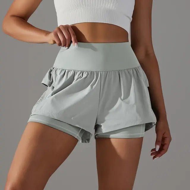 Drune | Gym Sport Laufshorts Für Damen Mit Hoher Taille
