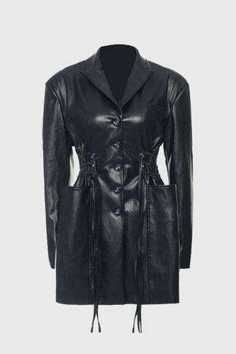 Drune | lange Jacke mit Taschen