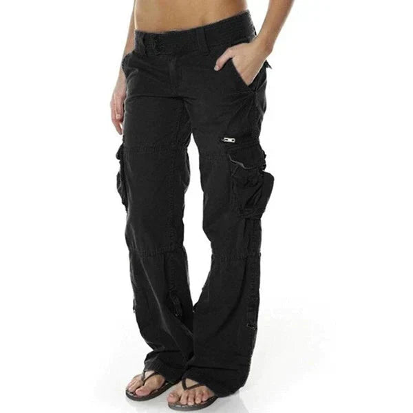 Drune | Elegante Damen Cargo-Hose