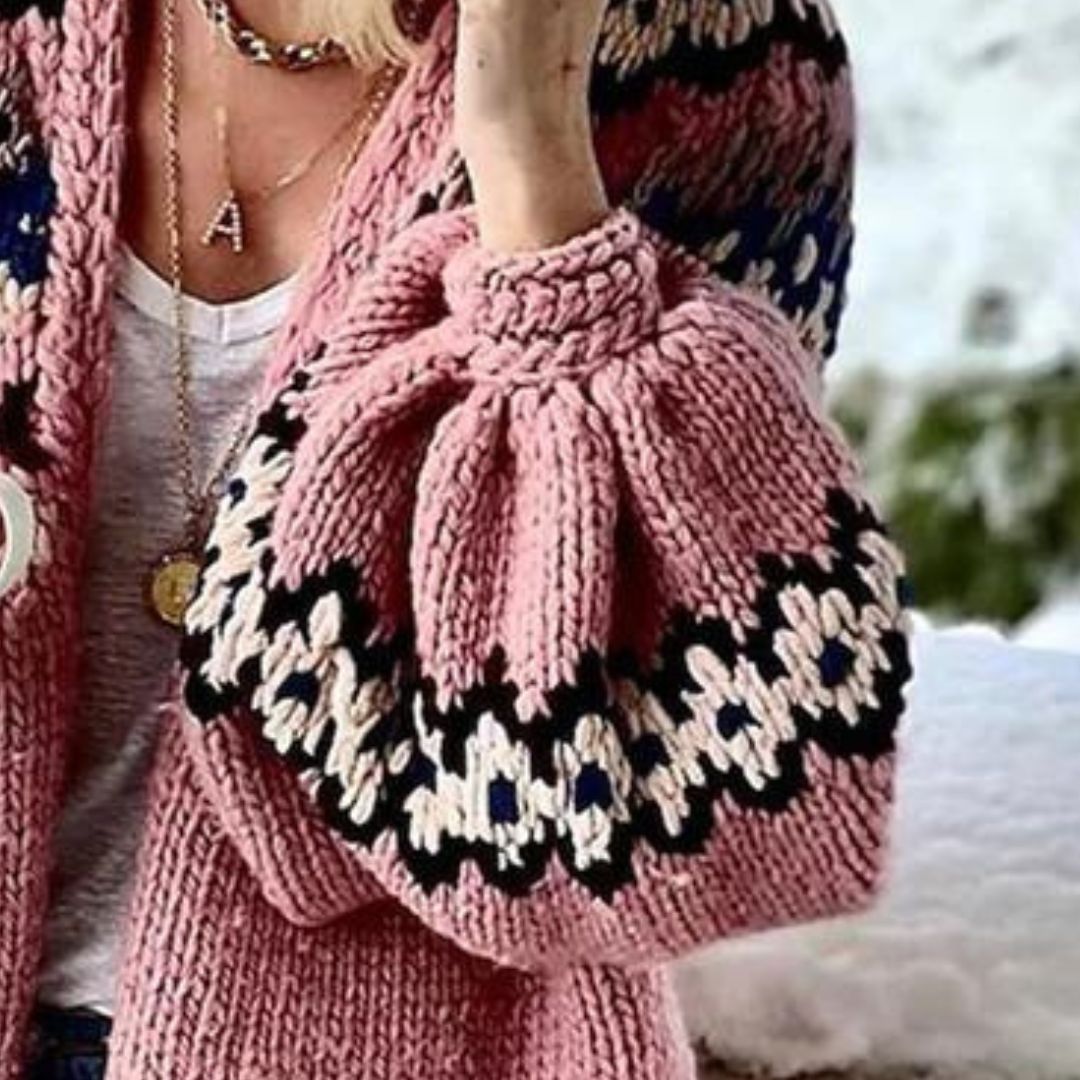 Drune | Gemütlicher Strickcardigan mit Ballonärmeln