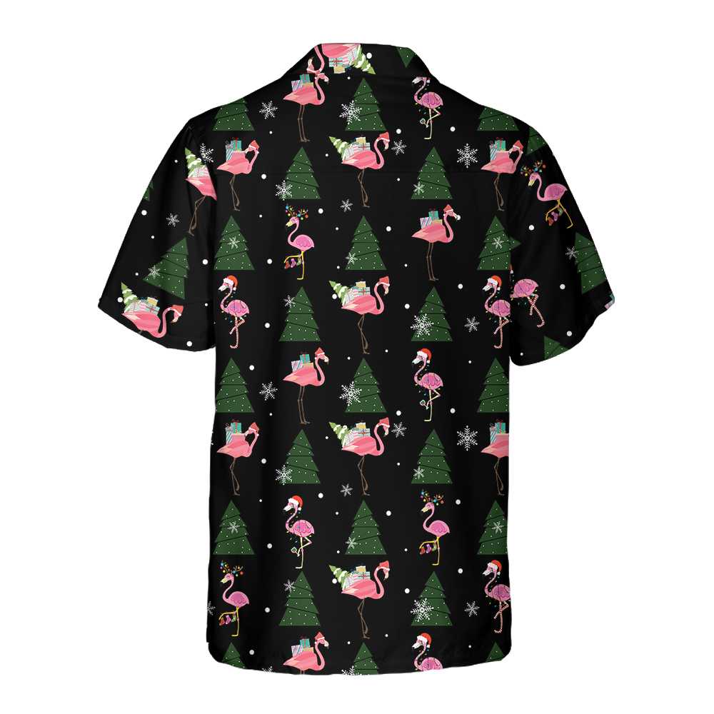 Drune | Flamingo Frohe Weihnachten an euch alle Hawaii-Shirt, Lustiges Weihnachts-Shirt, Beste Weihnachtsgeschenk-Idee