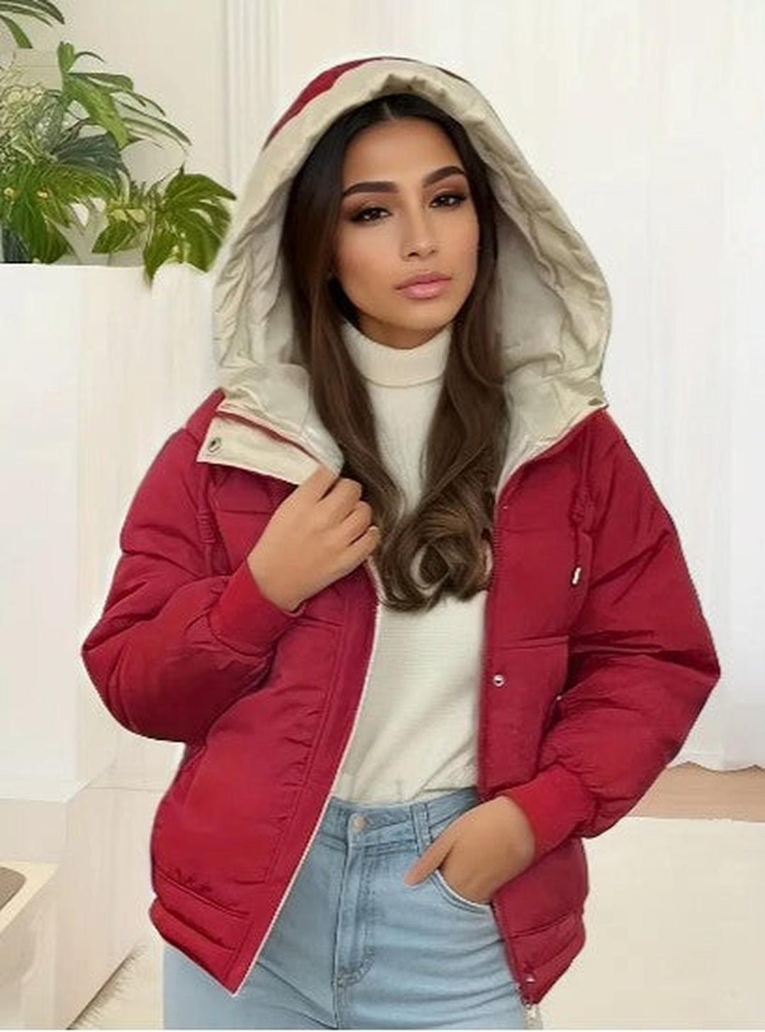 Drune | Fleece Futterte Damen Kapuzenjacke Für Freizeit und Outdoor Bekleidung