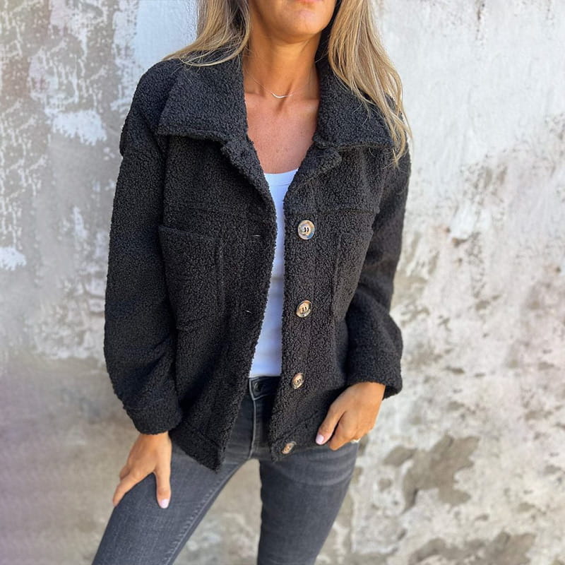 Drune | Teddyjacke Kurz Übergröße Teddyjacke Damenjacke