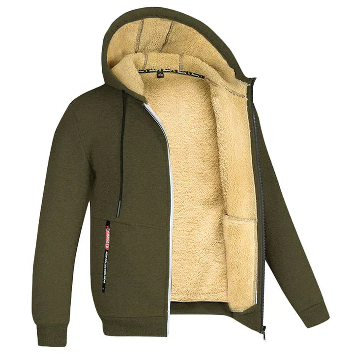 Drune | Gefütterter Kapuzenpullover Zip-Up Kapuzenpullover Herren Kapuzenpullover