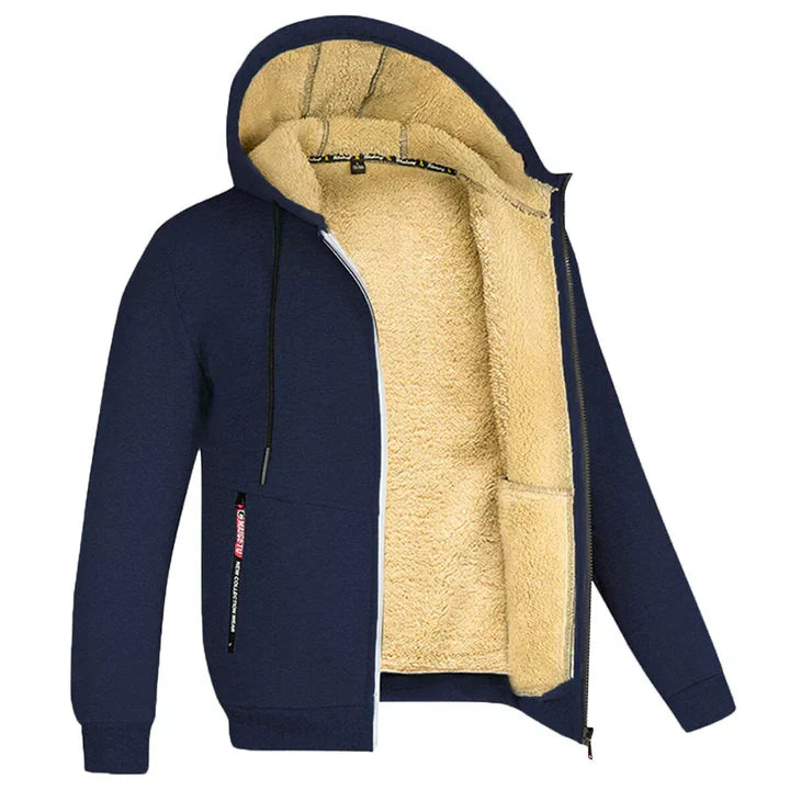 Drune | Gefütterter Kapuzenpullover Zip-Up Kapuzenpullover Herren Kapuzenpullover
