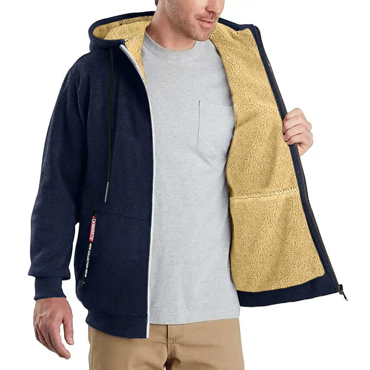 Drune | Gefütterter Kapuzenpullover Zip-Up Kapuzenpullover Herren Kapuzenpullover