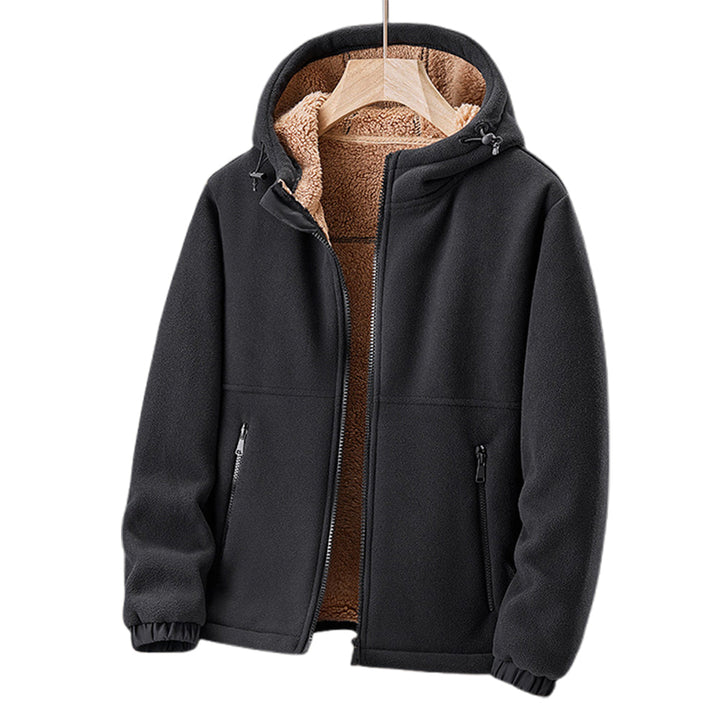 Drune | Fleecejacke für Männer - Mit Kapuze, Leicht - Winter
