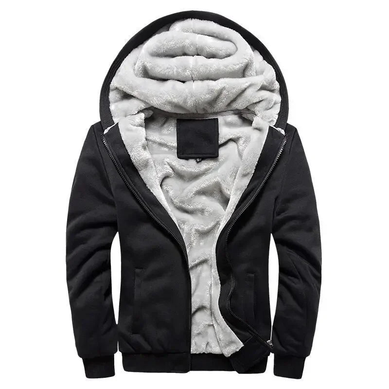 Drune | Fleecejacke für Herren - Mit Kapuze, Winter