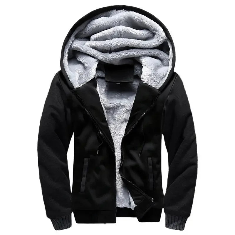 Drune | Fleecejacke für Herren - Mit Kapuze, Winter