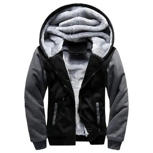 Drune | Fleecejacke für Herren - Mit Kapuze, Winter