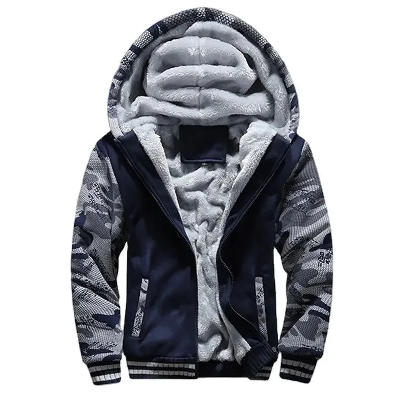 Drune | Fleecejacke für Herren - Mit Kapuze, Winter