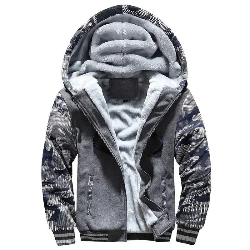 Drune | Fleecejacke für Herren - Mit Kapuze, Winter