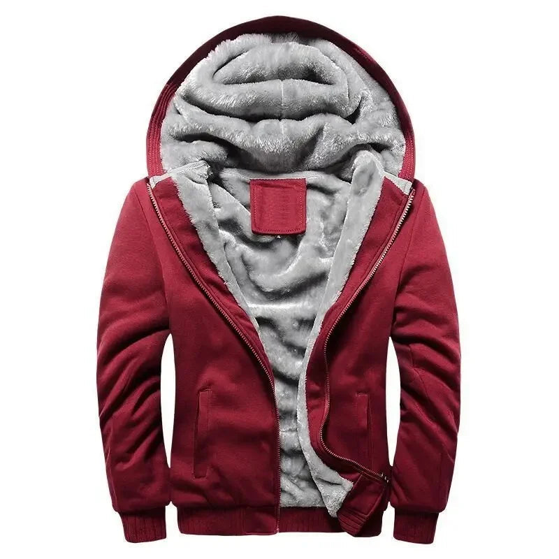 Drune | Fleecejacke für Herren - Mit Kapuze, Winter