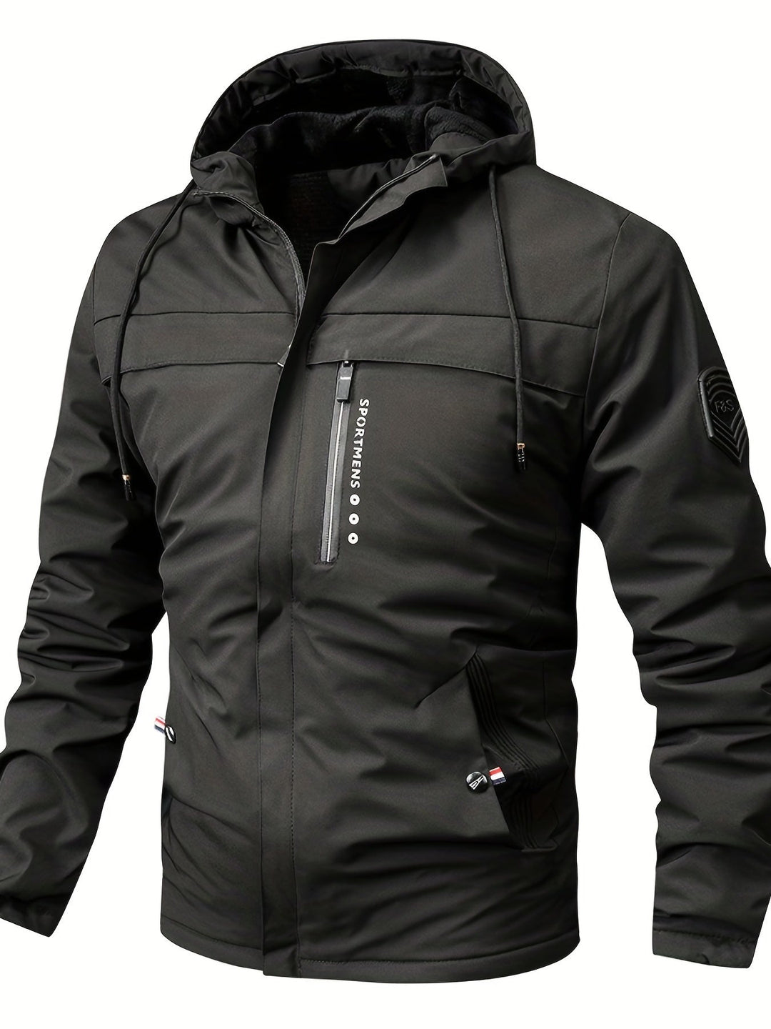 Drune | Fleecejacke für Herren - Mit Kapuze - Regelmäßige Passform - Winter
