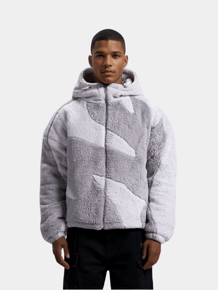 Drune | Fleecejacke für Herren - Urban minimalistisches Design - Winter